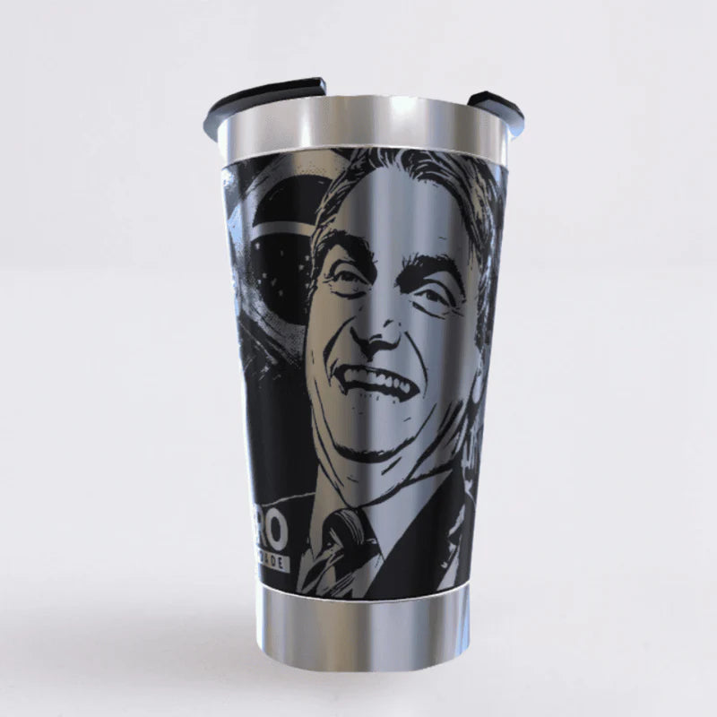 Mito Patriota #02 – Copo Térmico Preto Personalizado 360°