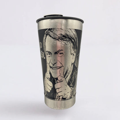 Mito Patriota #03 – Copo Térmico Preto Personalizado 360°